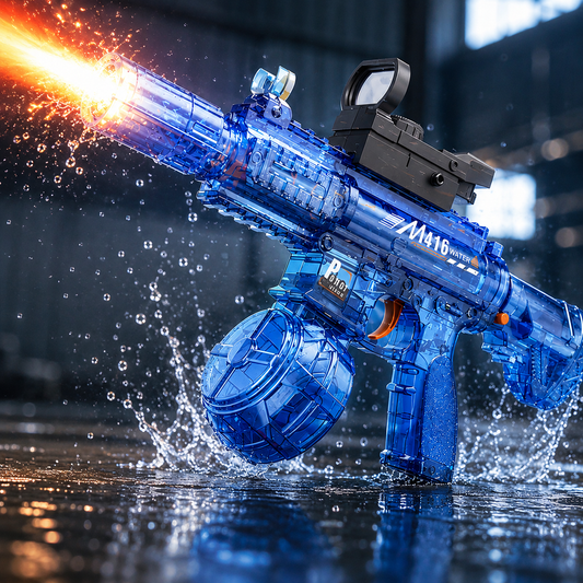 ¡Pistola de agua eléctrica M416! 🔥💦