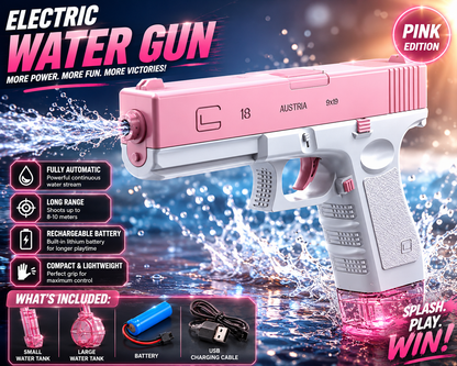 ¡Pistola de agua eléctrica compacta! 💦🔫