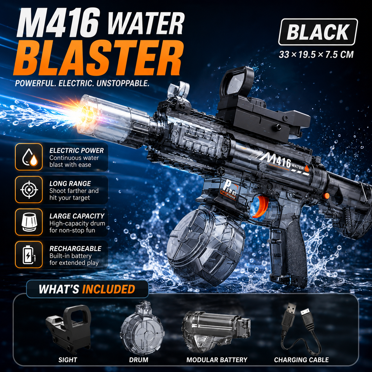 Elektrische M416 Wasserpistole! 🔥💦